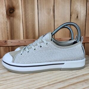 Keen Elsa Crochet Shoes Womens 7 Beige Floral Casual Textile Sneakers